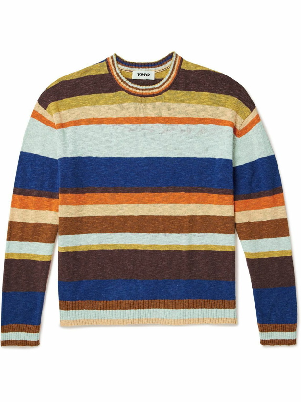Photo: YMC - Dawg Striped Cotton Sweater - Multi