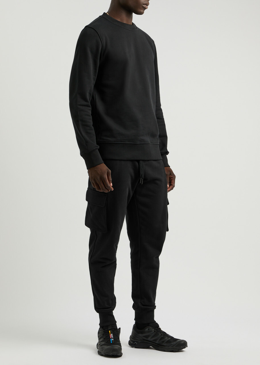 Moose Knuckles Hartsfield Cotton Cargo Sweatpants Black