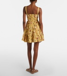 Agua by Agua Bendita Lima floral cotton minidress