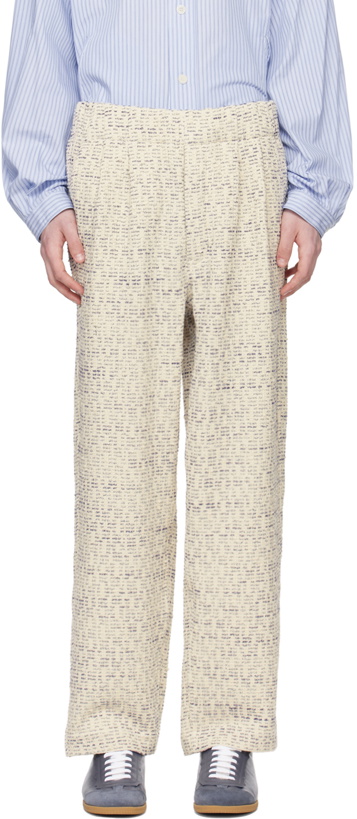 Photo: DOCUMENT Off-White Wide Trousers