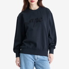 A.P.C. Women's Ethan Logo Sweatshirt in Dark Navy