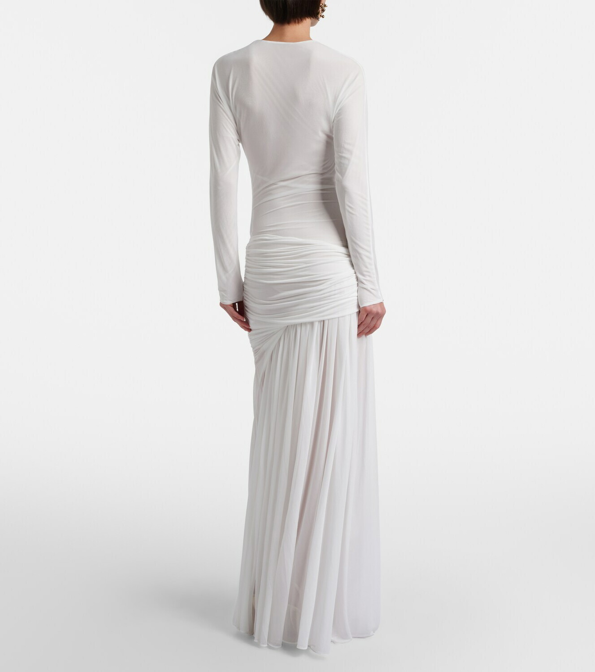 Christopher Esber Stone Pin draped jersey gown