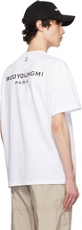 WOOYOUNGMI White Cotton Back Logo T-shirt