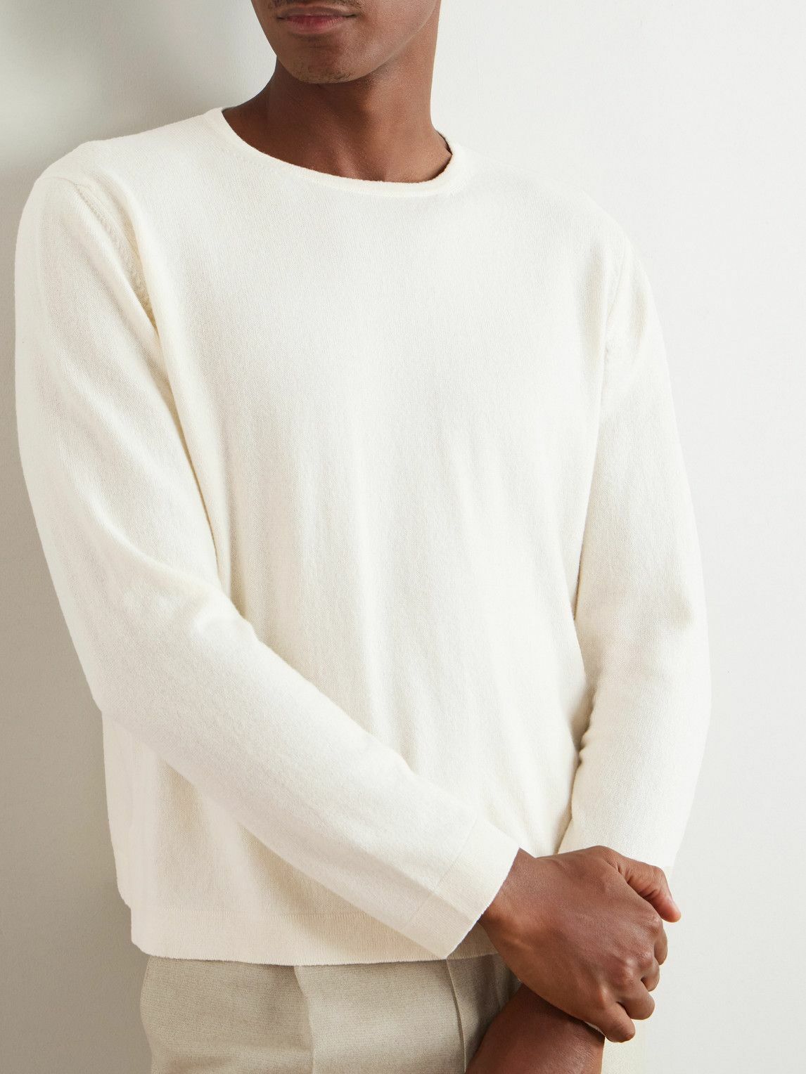 Stòffa - Cashmere T-Shirt - Neutrals