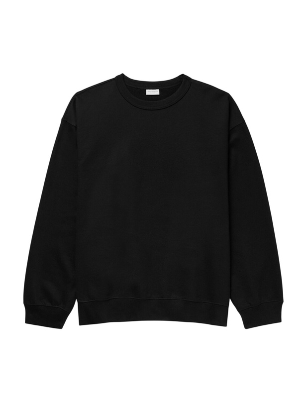 Photo: Dries Van Noten - Oversized Cotton-Jersey Sweatshirt - Black