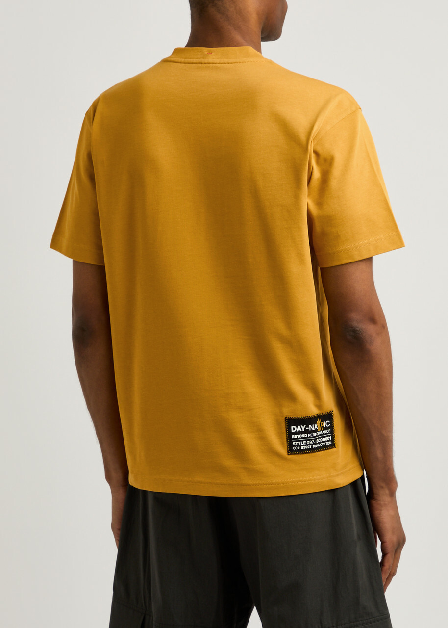 Moncler Grenoble Day-Namic Logo-print Cotton T-shirt Yellow