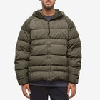 C.P. Company Men's Chrome-R Hooded Garment Dyed Down Jacket in Thyme