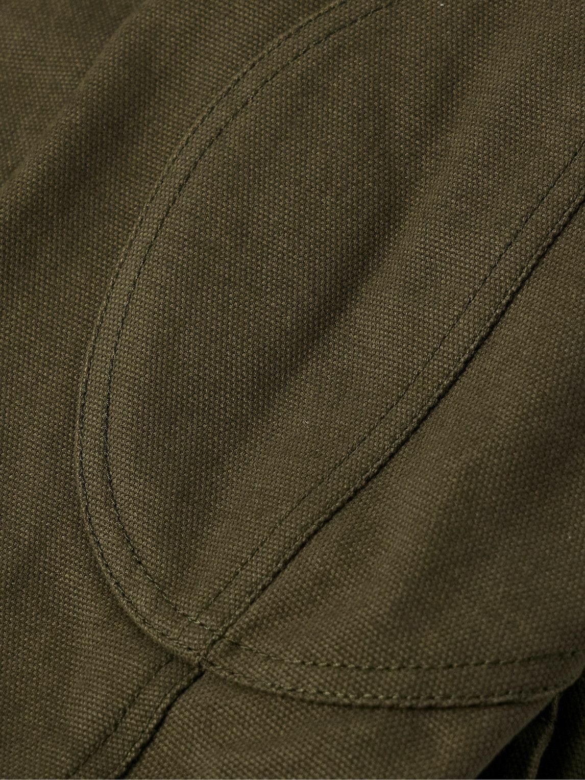 Purdey - Corduroy-Trimmed Cotton-Canvas Jacket - Green