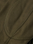Purdey - Corduroy-Trimmed Cotton-Canvas Jacket - Green