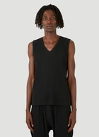 Basics V-Neck Vest Top in Black