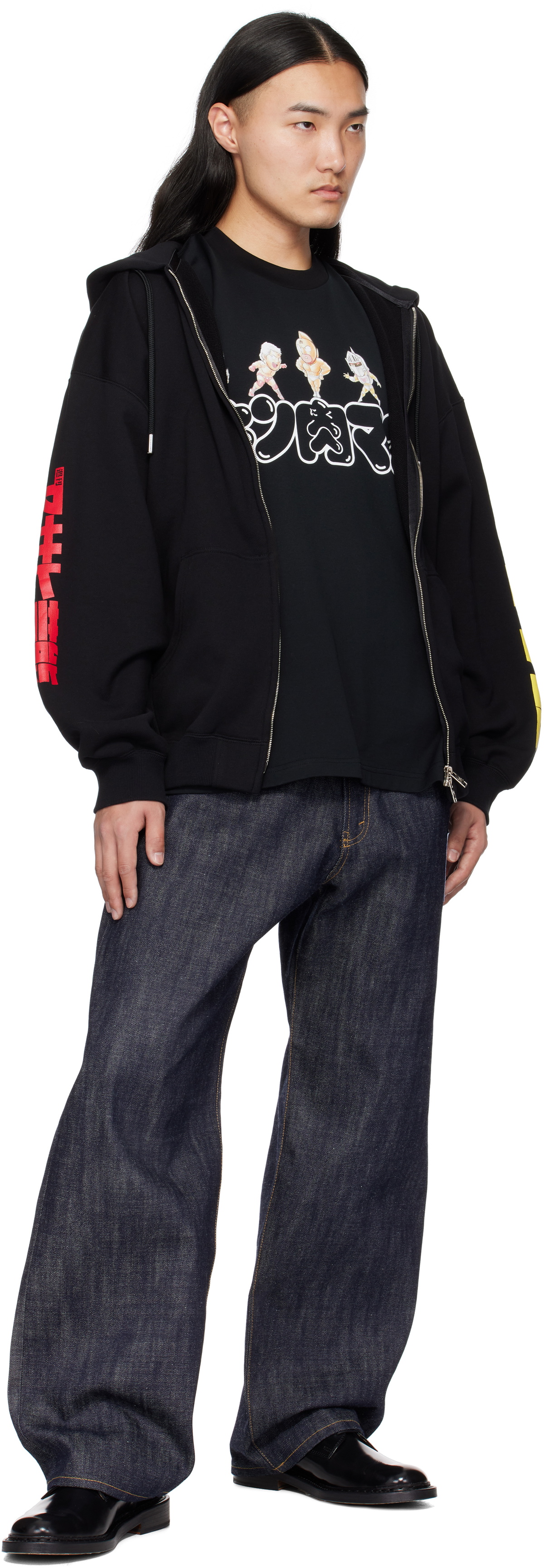 MASTERMIND WORLD Black Weekly Asahi Geino Hoodie MASTERMIND