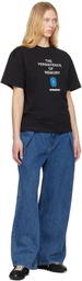 ADER error Black Blue Net Product. 49 T-shirt