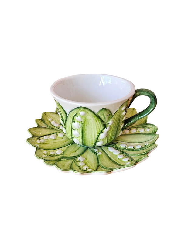 Photo: Les-Ottomans Lily Of The Valley Teacup And Saucer Set