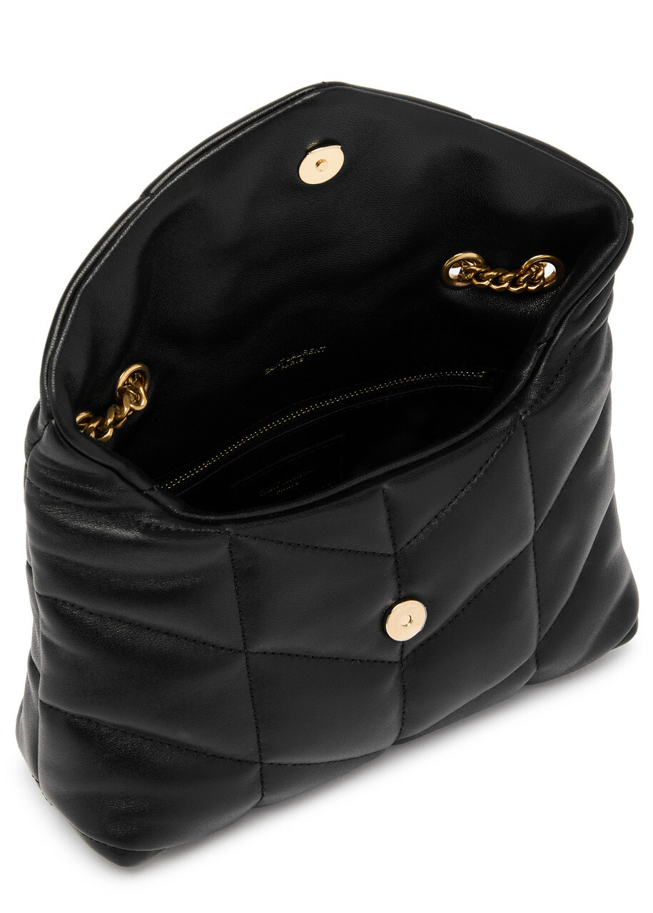 Saint Laurent LouLou Mini Leather Shoulder bag - Black - One