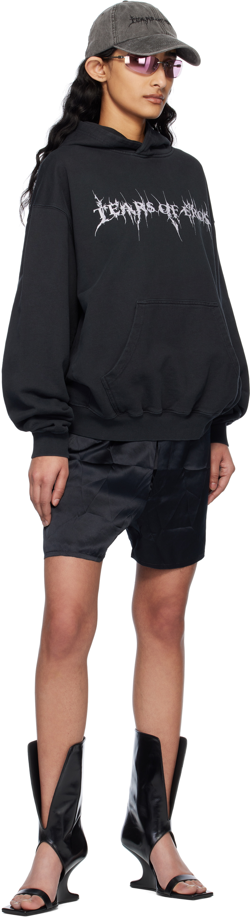 Liza Keane Black 'Tears of Eros' Hoodie