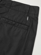 Stone Island Shadow Project - Tapered Logo-Appliquéd Twill Cargo Trousers - Black