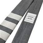 Thom Browne Men's 4 Bar Tie in Med Grey