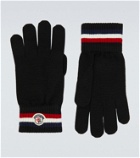 Moncler Logo virgin wool gloves
