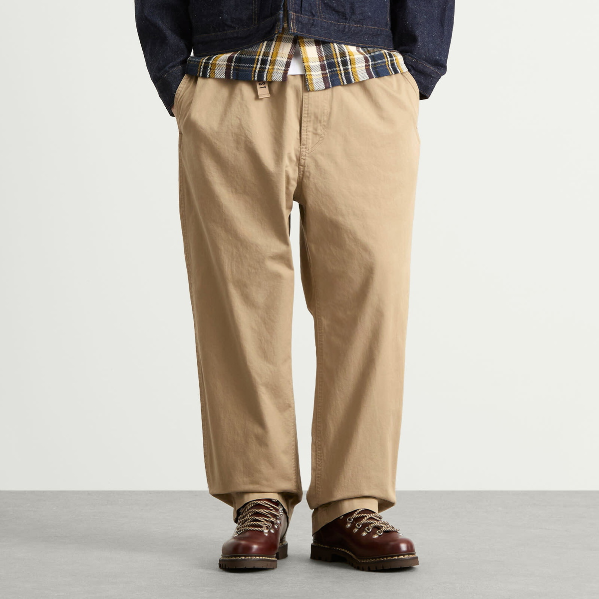 Human Made Men's Easy Belted Pants in Beige