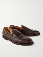 Brunello Cucinelli - Full-Grain Leather Penny Loafers - Brown