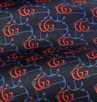 Gucci - 7cm Logo-Jacquard Silk-Twill Tie - Blue