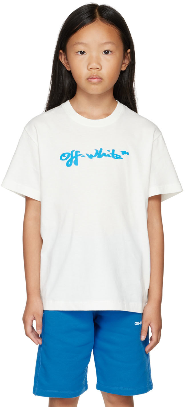 Off-White White Kids Script T-Shirt Off-White