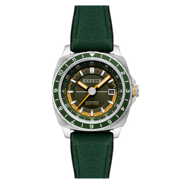 Photo: Cadola Overdrive Automatic Green Dial Mens Watch CD-1063-02