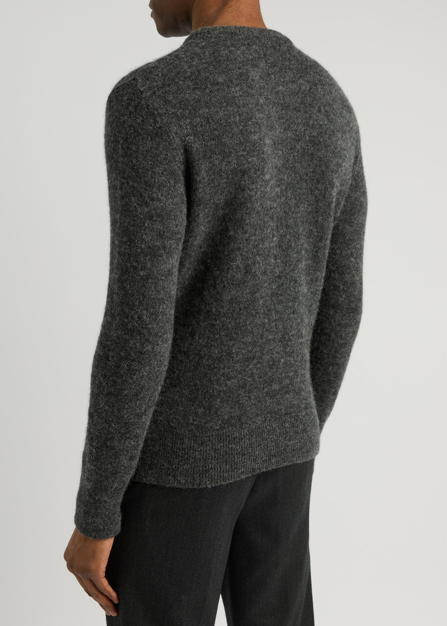 Oliver Spencer Blenheim Alpaca-blend Jumper Grey