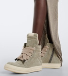 Rick Owens Geobasket suede high-top sneakers