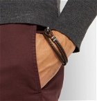 Paul Smith - Woven Leather and Silver and Gold-Tone Wrap Bracelet - Brown
