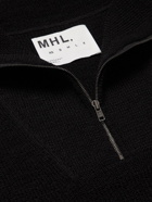 Margaret Howell - MHL. Merino Wool Half-Zip Sweater - Black