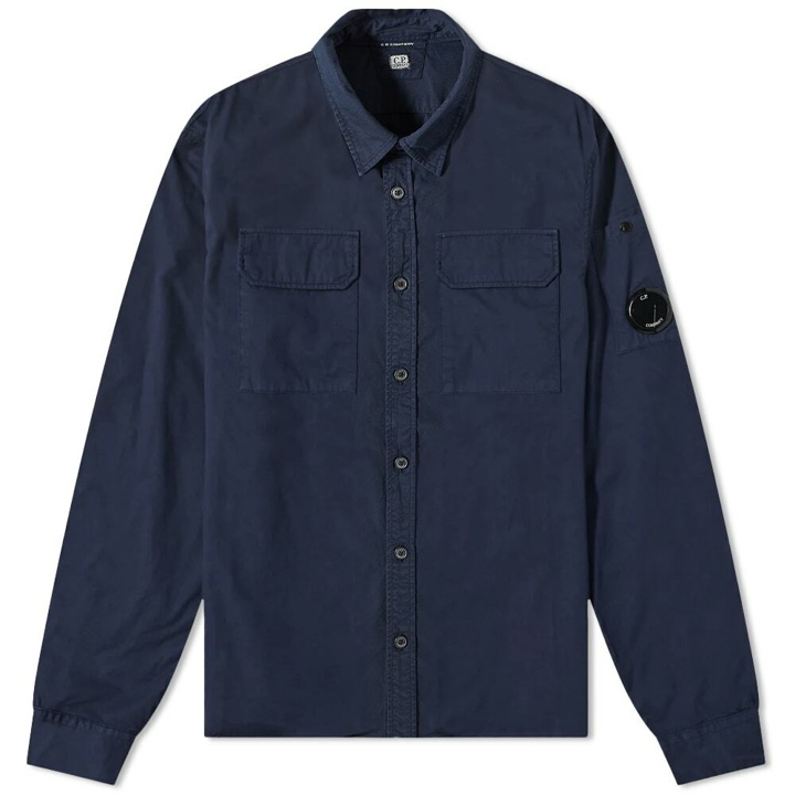 Photo: C.P. Company Men's 2 Pocket Arm Lens Overshirt in Total Eclipse