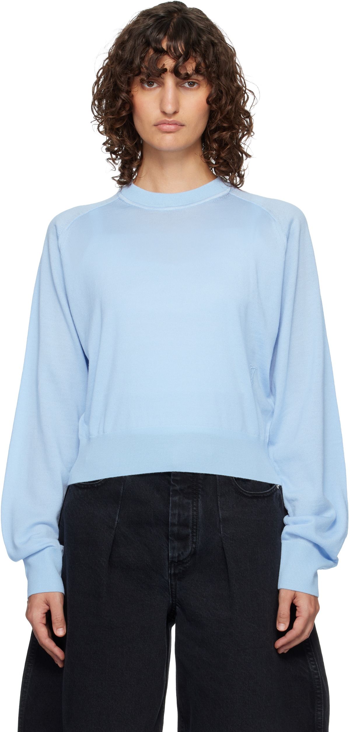 JACQUEMUS Blue 'The J' Sweater
