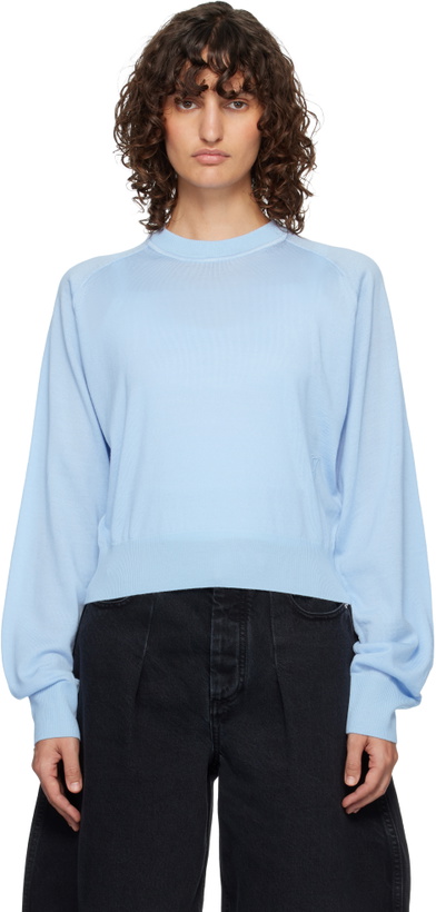 Photo: JACQUEMUS Blue 'The J' Sweater