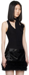 Blumarine Black Wool Tank Top
