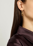 Tory Burch Forget Me Not Hoop Earrings - Gold - One Size
