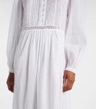 Marant Etoile Gisela lace-trimmed cotton maxi dress