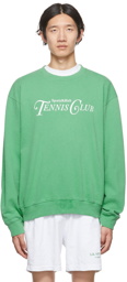Sporty & Rich Green Rizzoli Tennis Sweatshirt