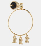 Ileana Makri 18kt yellow gold hoop earrings with diamonds