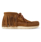 visvim - Voyageur Shaman Fringed Suede Boots - Camel