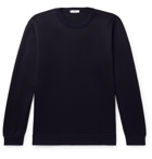 SSAM - Loopback Silk and Cotton-Blend Jersey Sweatshirt - Blue