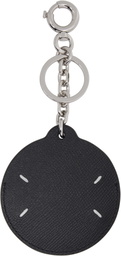 Maison Margiela Black Circular Keychain