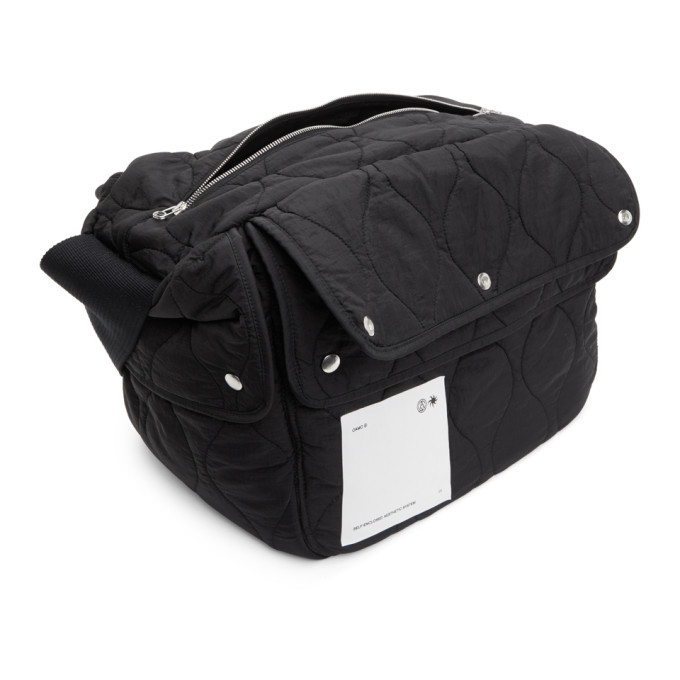 OAMC INFLATED MESSENGER BAG BLACK