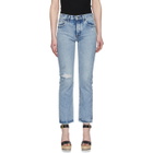Moussy Vintage Blue Hesperia Straight Jeans
