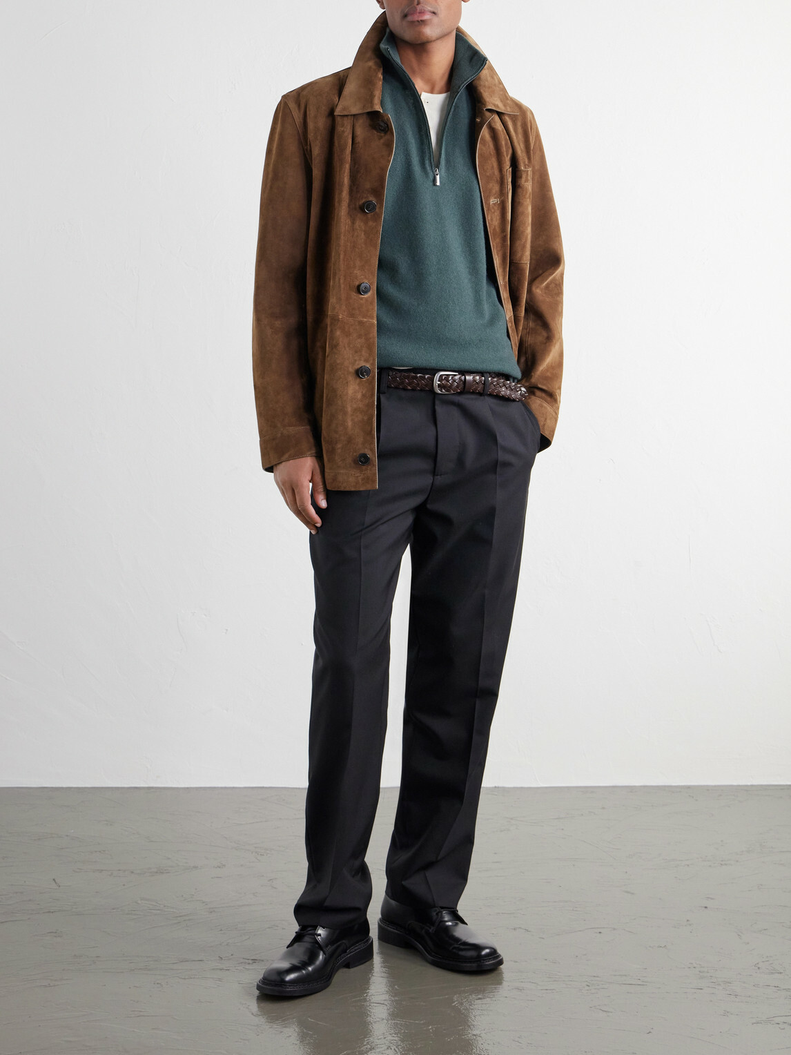 Massimo Alba - Liam Cashmere Half-Zip Sweater - Green