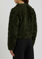 16 Arlington Bia Shearling Jacket Dark Green