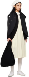 Comme des Garçons Girl Off-White Pleated Midi Dress
