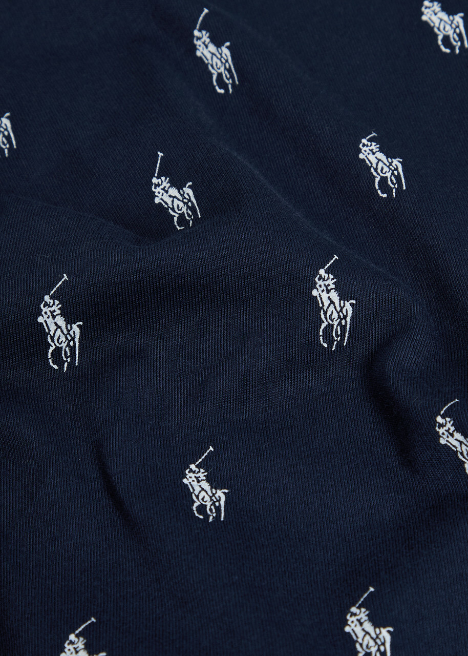 Polo Ralph Lauren Logo-print Cotton Pyjama T-shirt Navy