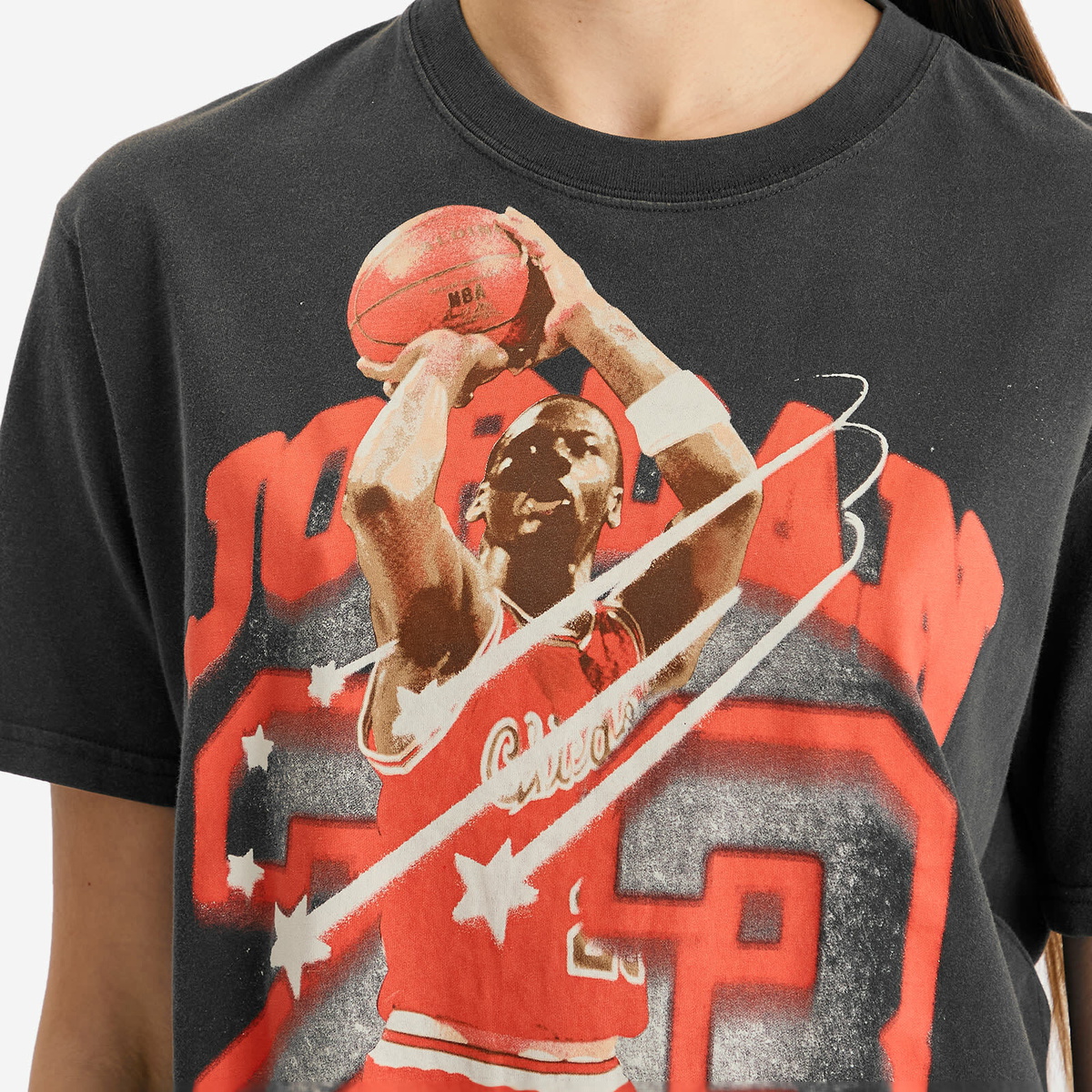 Air Jordan Women's W Graphic T-Shirt in Off Noir