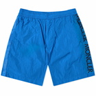 Moncler Men's Taped Seam Logo Short in Blue